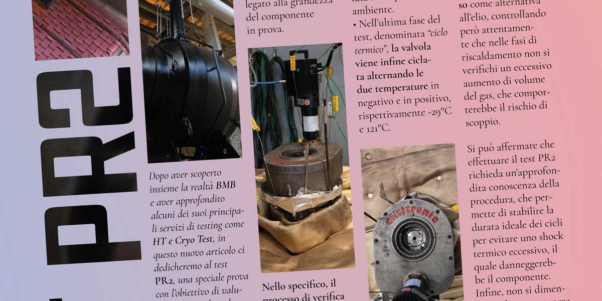 BMB Valve - Area Stampa - PR2 test